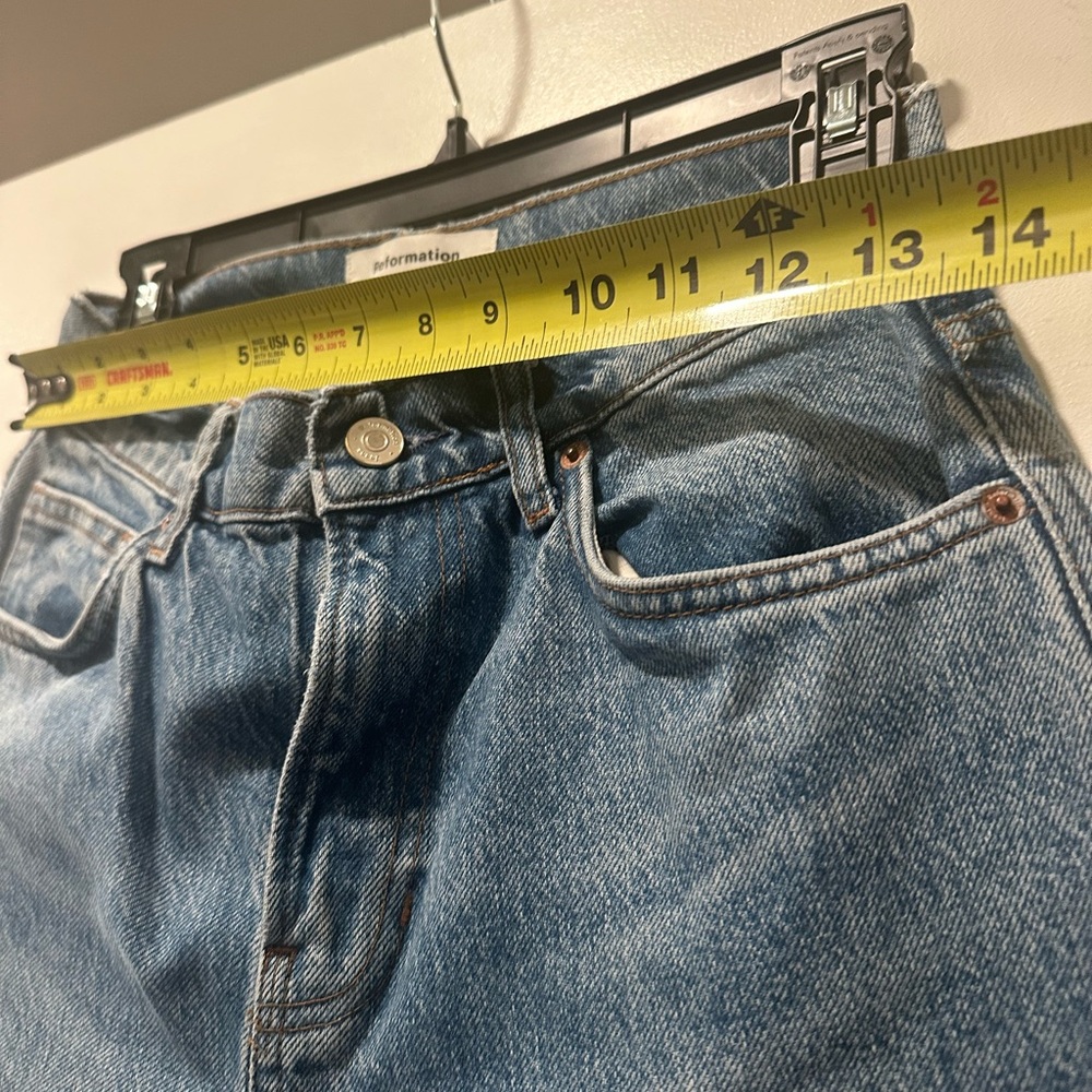 Reformation Val 90s Mid Rise Straight Jeans - Picture 4 of 10
